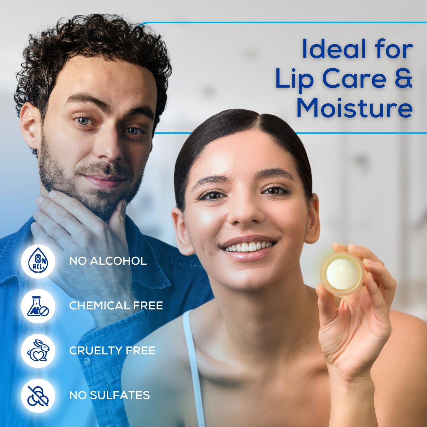 SoftBeso Lip Balm Gold-Vanilla Flavor - Moisturizing Lip Balm Ball for Beautiful, Soft Lips - For Dry & Chapped Lips – Ideal Present for Men & Women – Ideal for Gifting