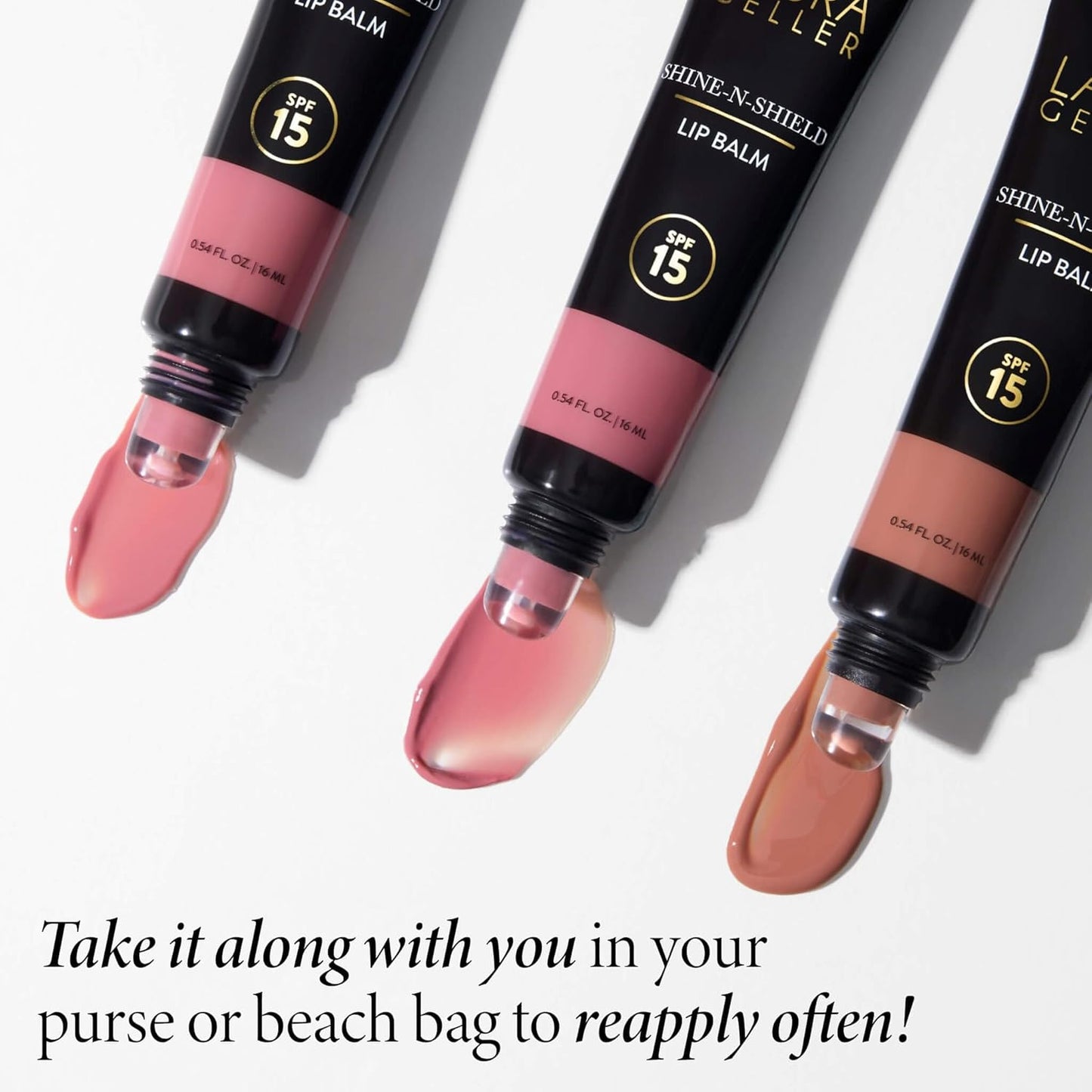 LAURA GELLER NEW YORK x Bliss Shine-n-Shield Lip Balm SPF 15, Bliss on the Beach - Nourishes, Hydrates & Protects Lips