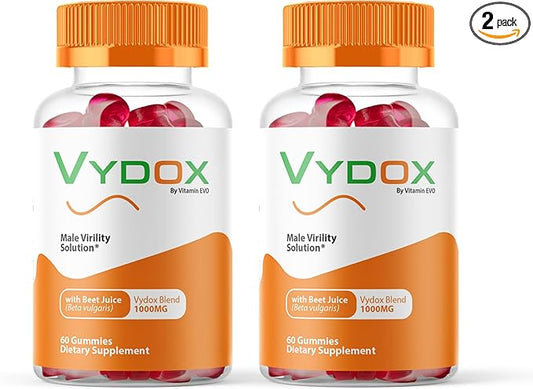 (2 PACK) Vydox Gummies, Vydox Plus Daily Health Supplement, Complete Formula for Overall Health to Support Performance, All Natural Gummys, Vy DOX Gomitas Reviews (120 Gummies) 2 Month Supply .