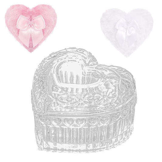 Large Body Powder Puffs and Containers, Crystal Clear Powder Container with Soft Power Puffs, Reusable Dusting Powder Case with Washable Velvet Face Body Glitter Puffs Wet and Dry Makeup