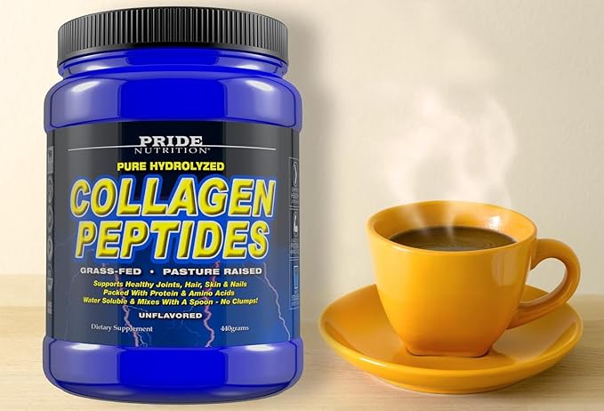 Collagen Peptides Powder - Grass Fed Pasture Raised Hydrolyzed Paleo and Keto Protein Supplement - for Youthful Skin, Healthier Hair, Joints, Stronger Nails - GMO and Gluten Free