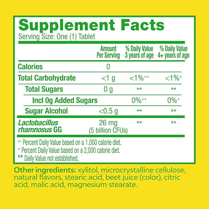 Culturelle Kids Chewable Daily Probiotic for Kids, Ages 3+, 30 Count, #1 Pediatrician-Recommended Brand, Natural Berry Flavored Daily Probiotics for Digestive Health, Oral Care & Immune Support