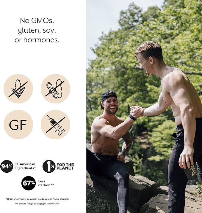 Promix Whey Protein Isolate Powder, Chocolate - 5lb Bulk - Grass-Fed & 100% All Natural - ­Post Workout Fitness & Nutrition Shakes, Smoothies, Baking & Cooking Recipes - Gluten-Free & Keto-Friendly