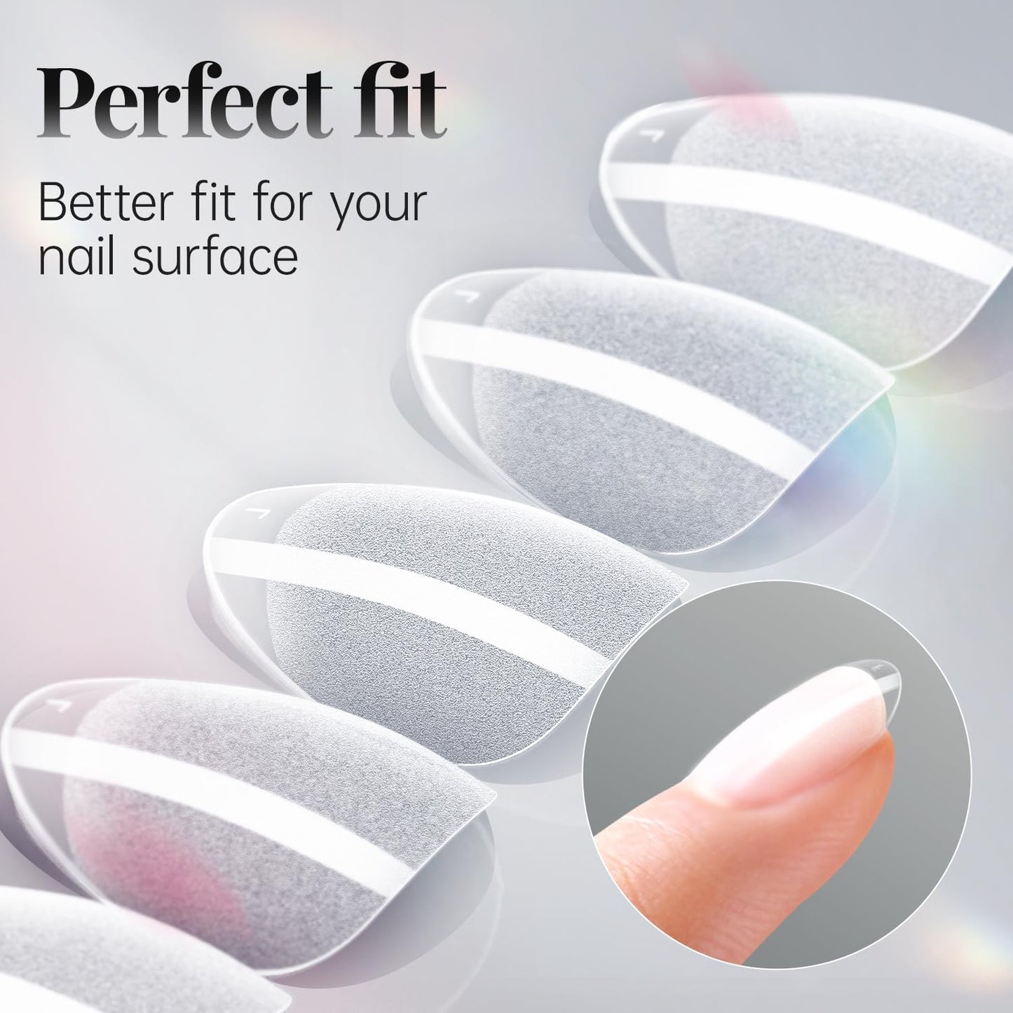 krofaue 3 Styles Short Nail Tips Kit - 720PCS Half Matte Coffin, Almond, Square Fake Nails Full Cover Press on Extension for Soft Gel Tips Set Art DIY Home