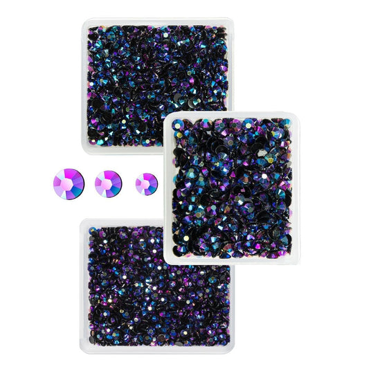 Purple Rose AB Resin Rhinestones for Crafting 3mm 4mm 5mm Purple Red AB Flatback Jelly Stones Bulk SS10 SS16 SS20 Diamonds Gems for Nails Face Eyes Makeup Body Tumblers Bottles DIY Crafts Shoes