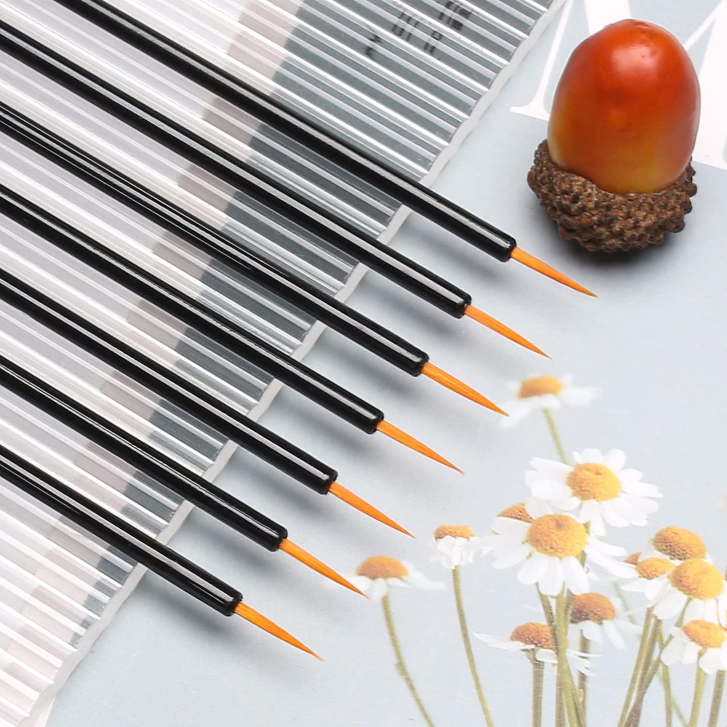 Akstore 200PCS Disposable Eyeline Mascara Brushes Eyelash Brush Wands Applicator Makeup Brush Tool Kits (Black 200PCS)