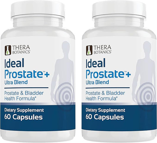 Advanced Men's Prostate Support by Ideal Prostate Plus Ultra with Reishi Mushroom, Saw Palmetto, Lycopene and More for Natural Prostate Relief* - 2 Bottles
