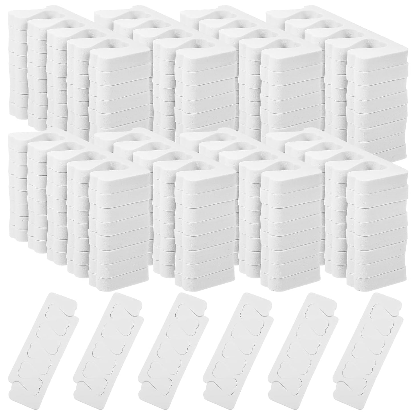 300 Pcs Toe Separators for Nail Polish Bulk Toe Separator Pedicure Correct Foot for Men Women Nail Polish Comfy Soft Pedicure Supplies(White)