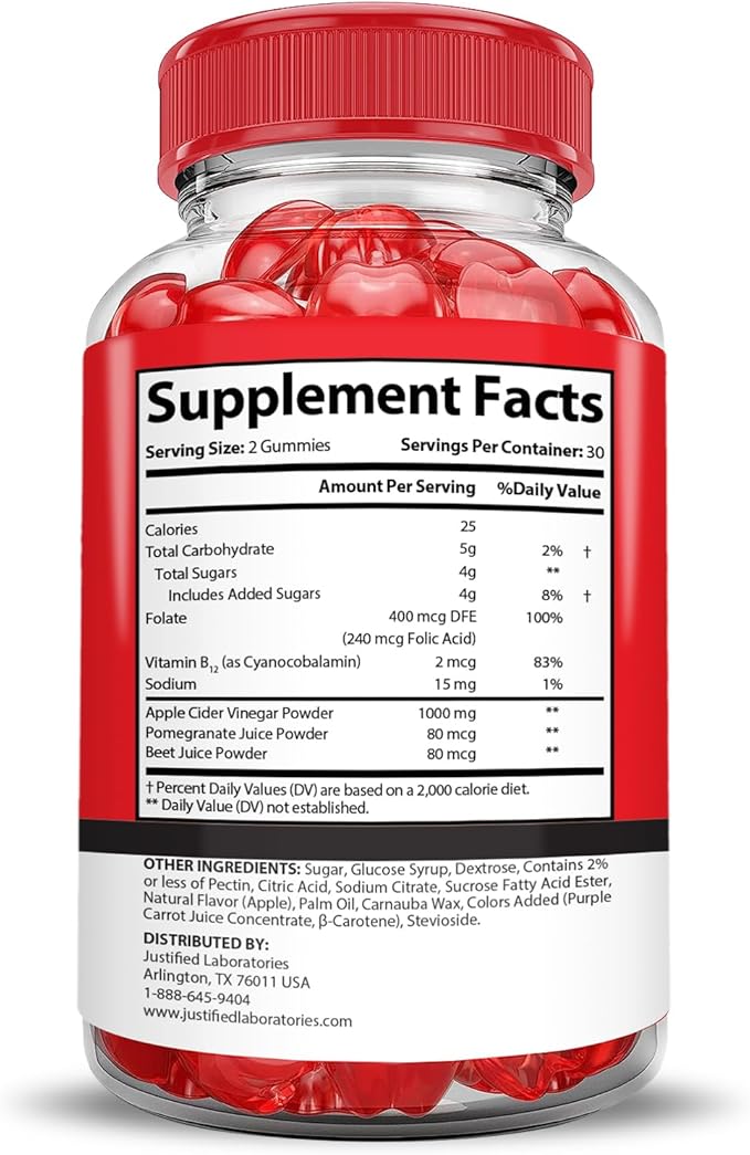 (2 Pack) Keto Crave Keto ACV Gummies Advanced Formula 1000MG Keto Crave Keto Gummies Apple Cider Vinegar Formulated with Pomegranate Beet Juice Powder B12 Vegan Non GMO 120 Gummys