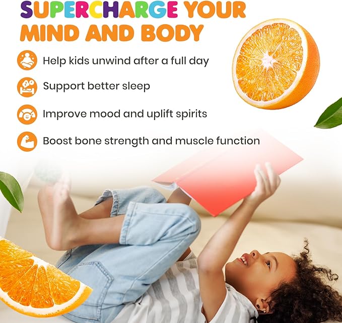 DR. MORITZ Sugar-Free Calm Magnesium Gummies for Kids and Adults - Kids Magnesium Gummies - Magnesium Citrate Gummies (120 Count (Pack of 2), Orange)