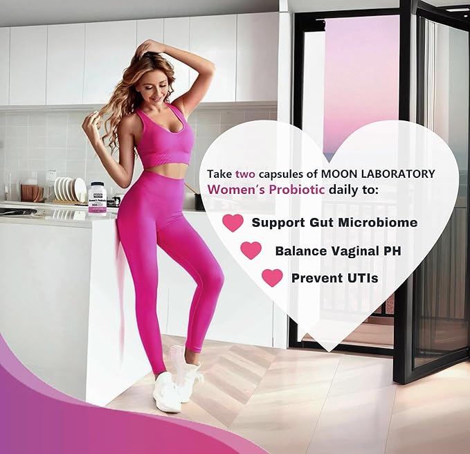 Premium Women's Probiotic, Prebiotic + Cranberry, 200 Billion CFUs, 35 Unique Strains & Fibers. PH Balance, Digestive, UTI & Overall Feminin Health. 60 Capsules.