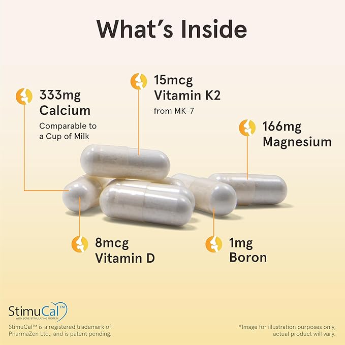 Jarrow Formulas BoneUp for Bone Density and Skeletal Nutrition, Includes Vitamin D3, K2 (as MK-7) and Calcium, 360 Capsules, Up to a 60 Day Supply