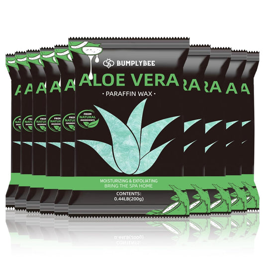 Paraffin Wax for Hand and Feet, 10 Pack Aloe Vera Paraffin Wax Refills for Paraffin Wax Machine, Hand Wax Paraffin Wax Bath, Foot Wax Paraffin Bath, Moisturizing Hands Feet, Deep Hydration