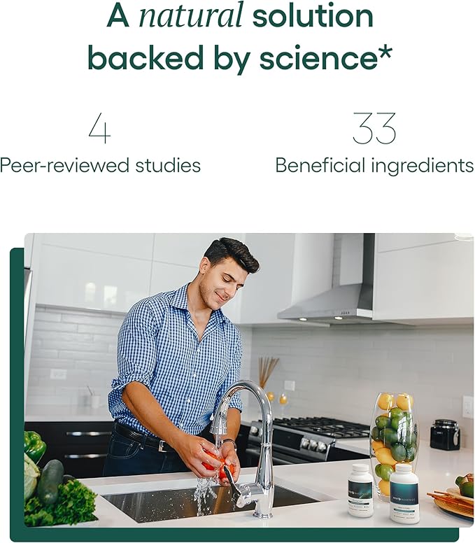 EcoNugenics ProstaCaid – Prostate Health Supplement for Men with Saw Palmetto Extract, Berberine, Turmeric BCM-95 Circumin, Quercetin, DIM, Mushrooms – Helps w/Detox, Immune Support – 120 Capsules