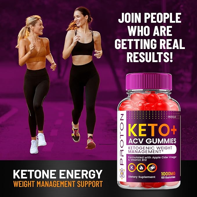 (2 Pack) Proton Keto ACV Gummies Advanced, Proton Keto + ACV Gummies 1000mg, Protein Apple Cider Vinegar Gummy Proton Gummies Reviews, Proton Keto+ACV Vitamin B12 (120 Gummies)
