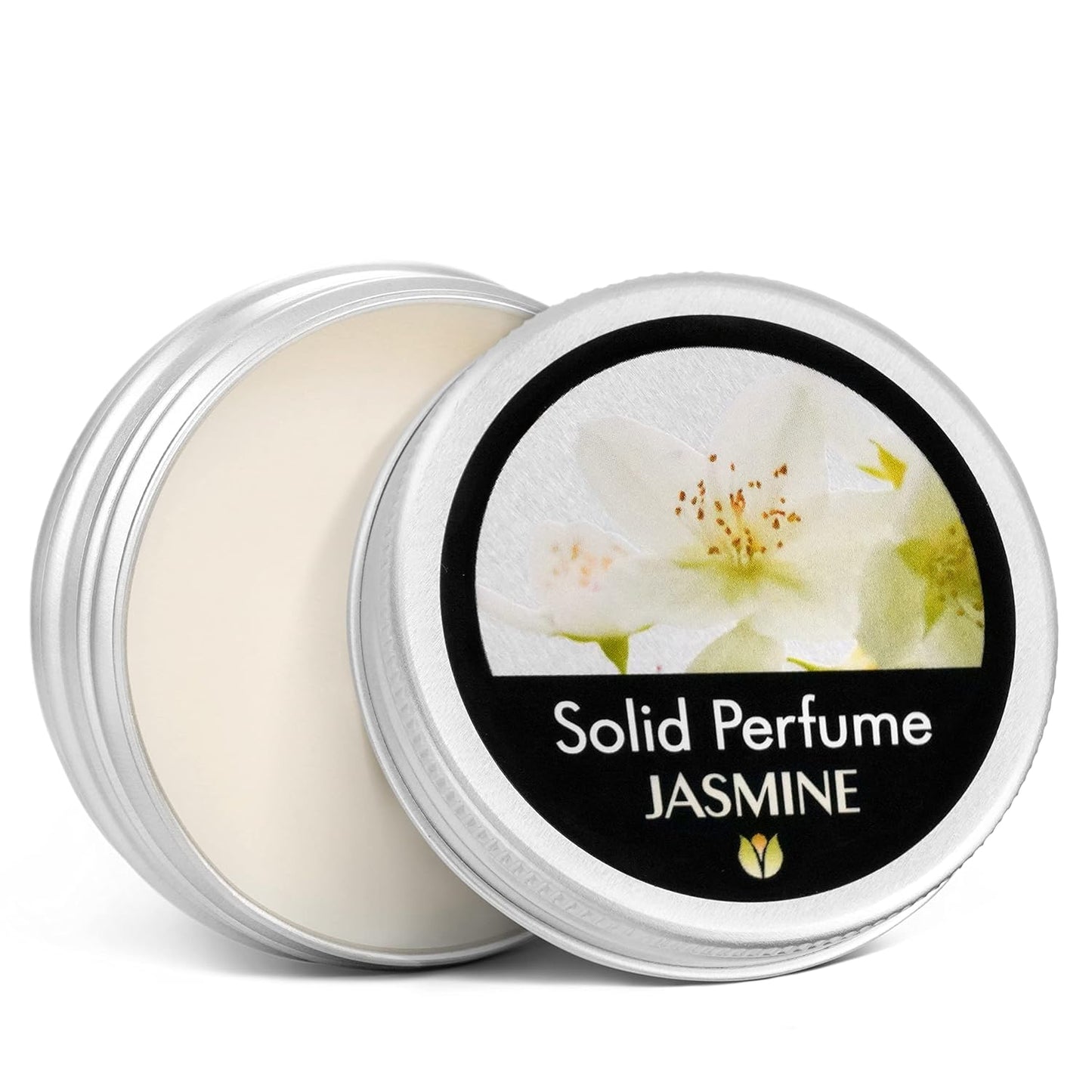 Flowerland Solid Perfume - Portable Pocket Balm Perfume Perfect for Travel Use - Natural Fragrance Parfum for Men and Women - Natural & Vegan - Jasmine (30ml)