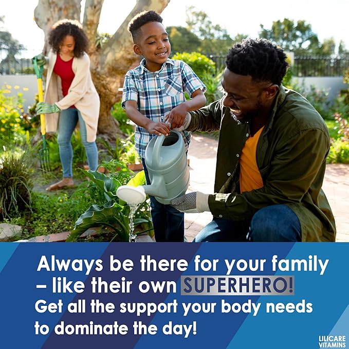 (2 Pack) Multivitamin for Men, Daily Mens Multivitamins & Multiminerals Gummies, Mens Vitamins A C D E B6 B12, Methylfolate, Omega 3, Probiotics, Enzymes for Energy, Immunity, Sugar Free, (No Iron)