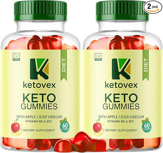 (2 Pack) Ketovex Keto ACV Gummies, Ketovex ACV Gummies, Ketovex, Ketovex Keto ACV Gummies Advanced Formula, Ketovex Gummies, Ketovex ACV Keto Gummy Gomitas, 120 Gummies for 2 Months