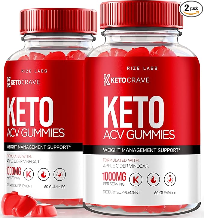 (2 Pack) Keto Crave Gummies - Keto Crave ACV Gummies, Keto Crave for Advanced Weight Loss, Keto + ACV Gummy, Maximum Strength Supplement, KetoCrave Gomitas Reviews (120 Gummies)