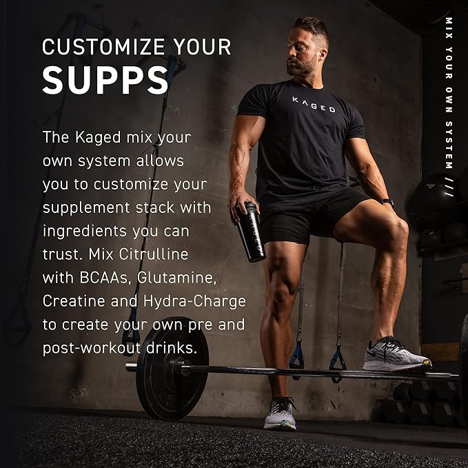 Kaged Premium L-Citrulline Powder | Unflavored | Enhance Muscle Pumps | Improve Muscle Vascularity | Nitric Oxide Booster | 100 Servings