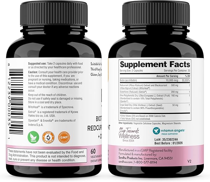 Sandhu's Beauty5 Capsules|60 Vegetarian Capsules| 30 Servings|Skincare Supplement| Supplement for Hair, Skin & Nail- Supports Collagen Synthesis| Keto & Vegan Friendly