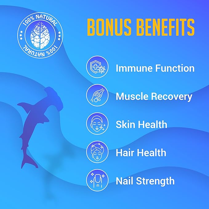 SIRUNES Fish Cartilage Collagen, 100 Capsules - Fish Collagen Supplements for Women, Great for Hair, Skin, Nails, Joints & Bones - Made in USA