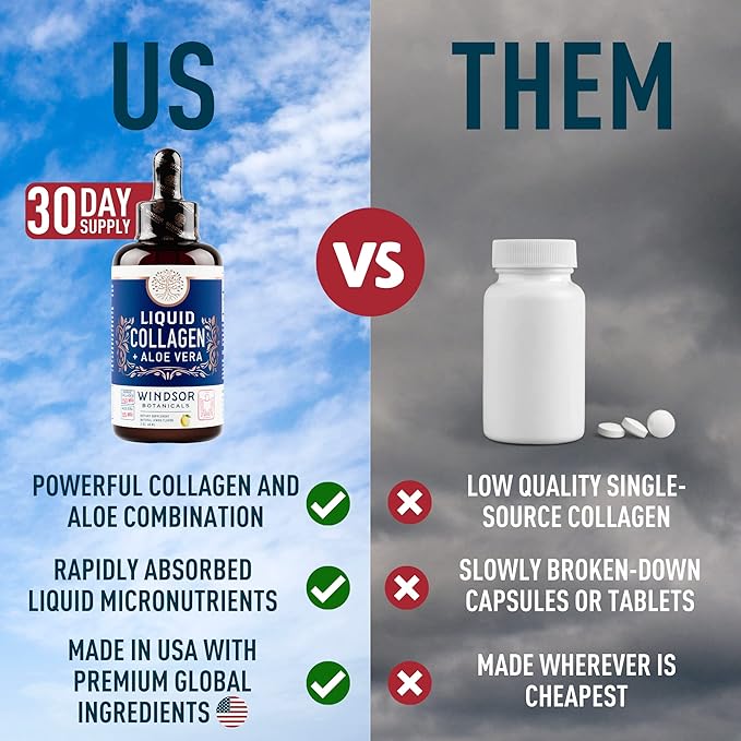 Colageno Hidrolizado para Mujer - Colágeno Líquido para Mujeres con Suplemento de Aloe Vera - 750MG Péptidos de Colágeno Marino 125mg Aloe Vera - Colágeno de Pescado Líquido - 60ml Gotas de Colágeno