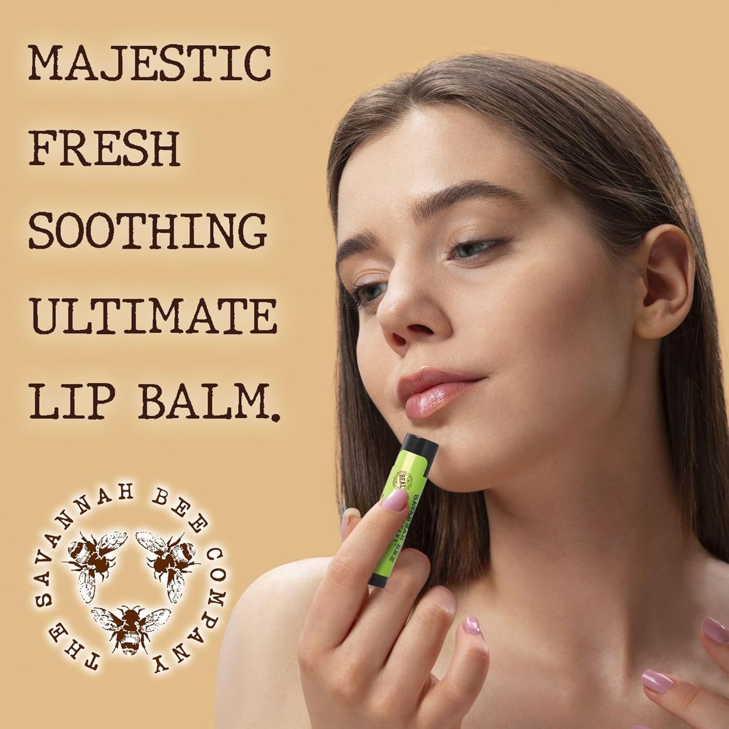 Savannah Bee Lip Balm Hanger 0.15 oz - Invigorating Mint Flavor - Natural Ingredients for Supple, Soft Lips - Convenient Hanger Design (.15 Oz, Key Lime)