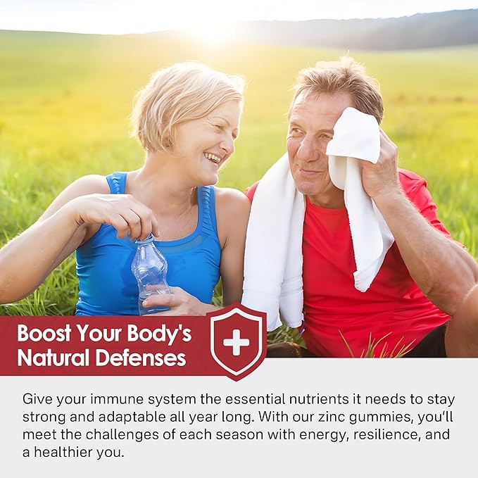 Zinc Gummies 30mg, High Absorption Fermented Zinc Supplements + Copper, Selenium, Vitamin C & D, Black Elderberry, Zinc Complex for Daily Immune Support, Powerful Antioxidant, Vegan, Sugar Free 2 Pack