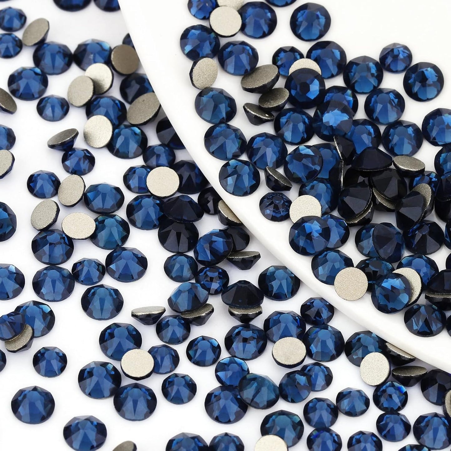 Novani Montana Rhinestones 1440pcs Flat Back Round Rhinestone Style 2088 Sparkly Crystal Gemstones for Nail Art and Crafting SS16,3.8-4.0mm