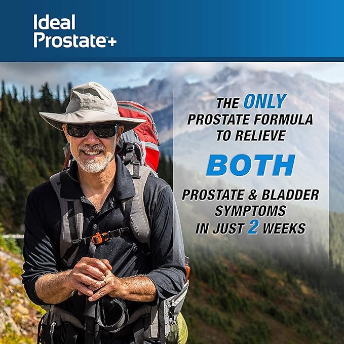 Advanced Men's Prostate Support by Ideal Prostate Plus Ultra with Reishi Mushroom, Saw Palmetto, Lycopene and More for Natural Prostate Relief* - 2 Bottles