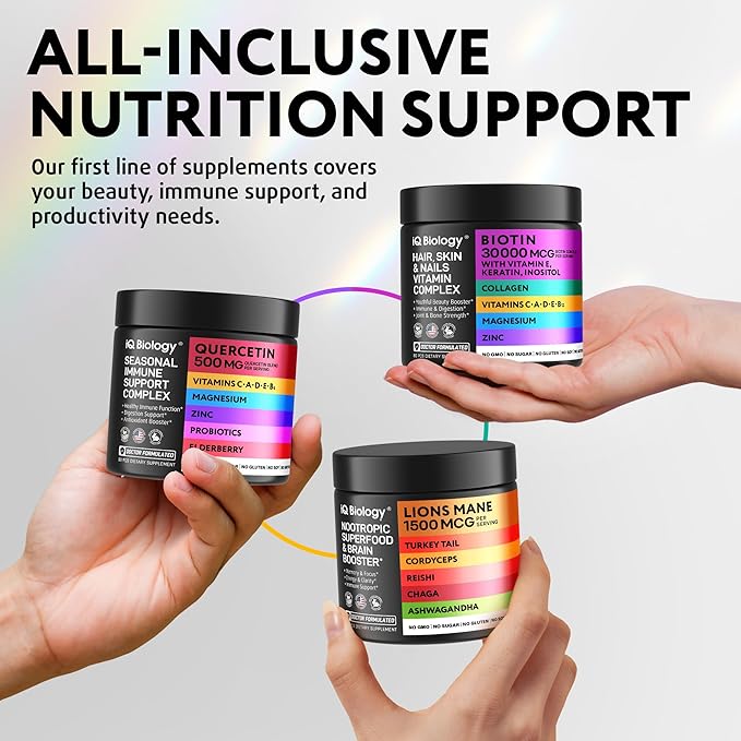 Biotin Supplement for Hair Growth - Biotin Vitamins & Keratin for Hair Loss & Thinning Hair - Hair Skin and Nails Vitamins for Women & Men - Healthy Hair Regrowth, Skin Glow & Nail Repair - 120 pcs