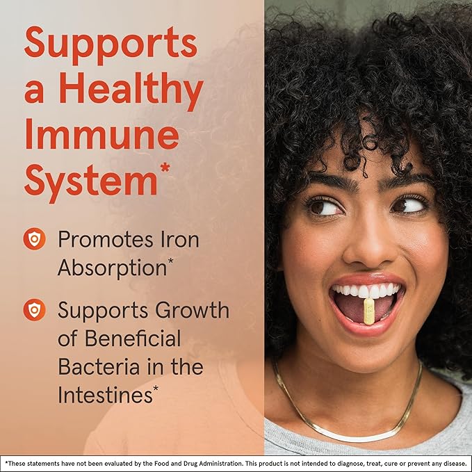 Jarrow Formulas Lactoferrin 250 mg - Immune-Supporting Glycoprotein - For Healthy Immune System Support & Iron Absorption - Freeze Dried - Gluten Free - Non-GMO - 60 Capsules (Servings)