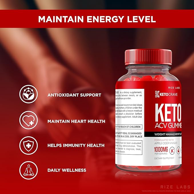 (2 Pack) Keto Crave Gummies - Keto Crave ACV Gummies, Keto Crave for Advanced Weight Loss, Keto + ACV Gummy, Maximum Strength Supplement, KetoCrave Gomitas Reviews (120 Gummies)