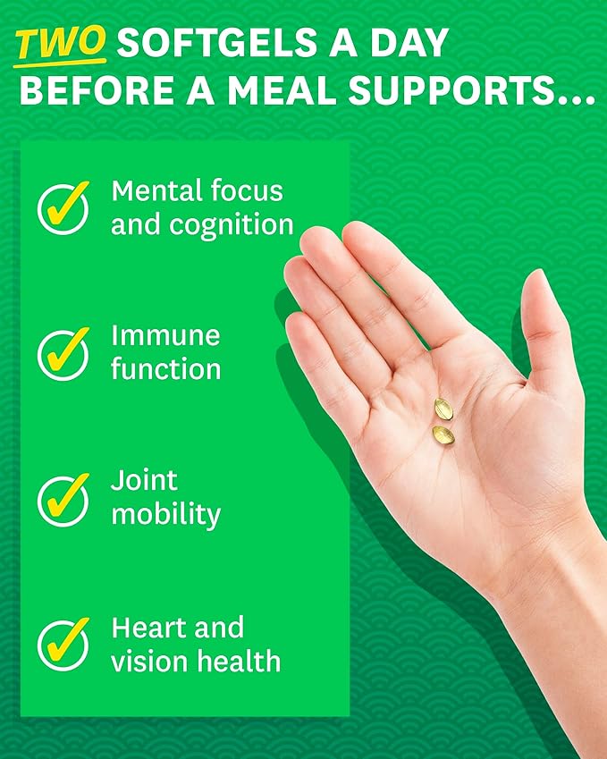 Zenwise Health Vegan Omega 3 Supplement - Fish Oil Alternative Source for EPA & DHA Fatty Acids - for Joint Support & Immune System - Heart & Skin Health Booster (48 Count)