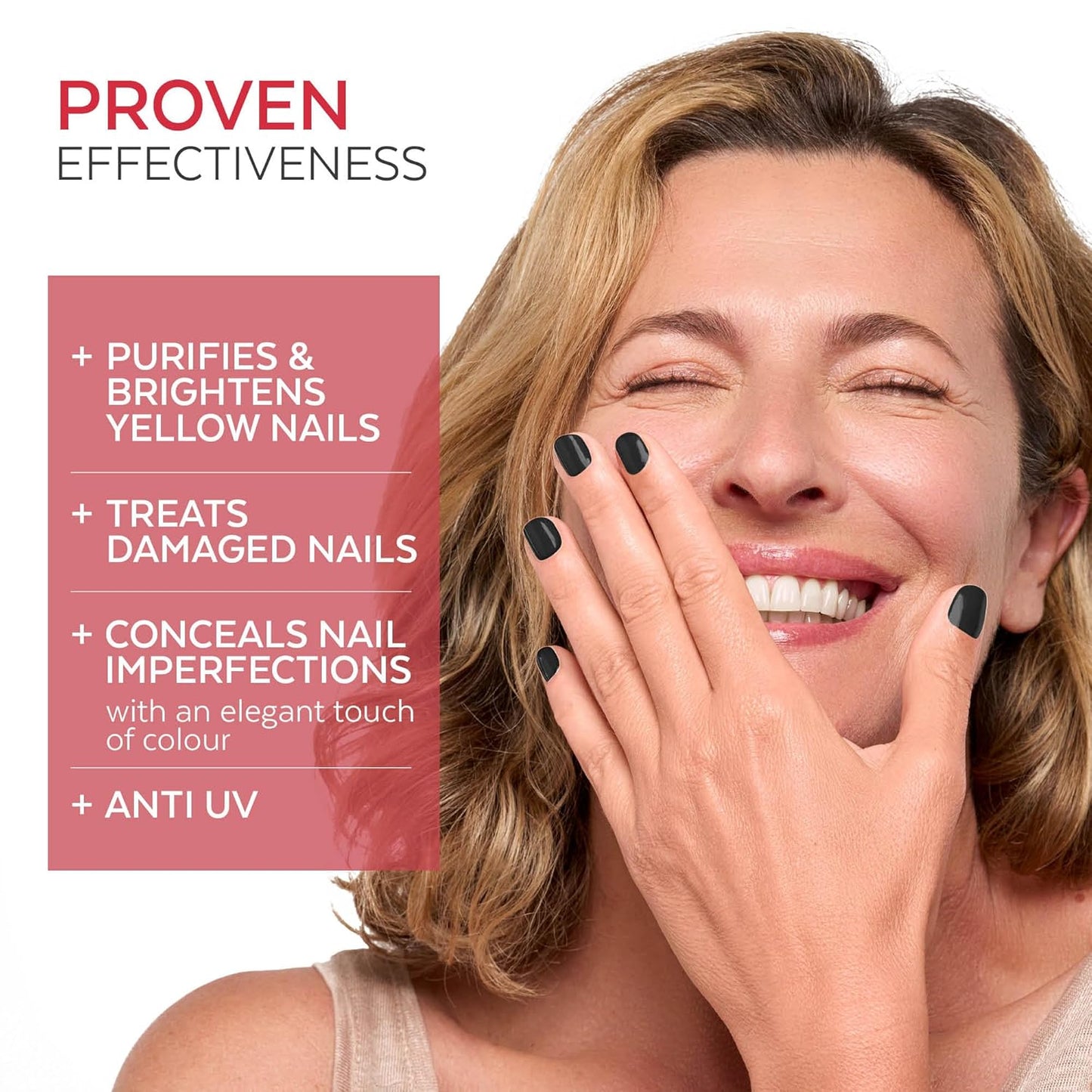 PODERM - Nail Polish – Enriched with Tea Tree – Improves nail appearance – Ingredients Natural/Vegan - foot/hand - Swiss Made (Jet Black)