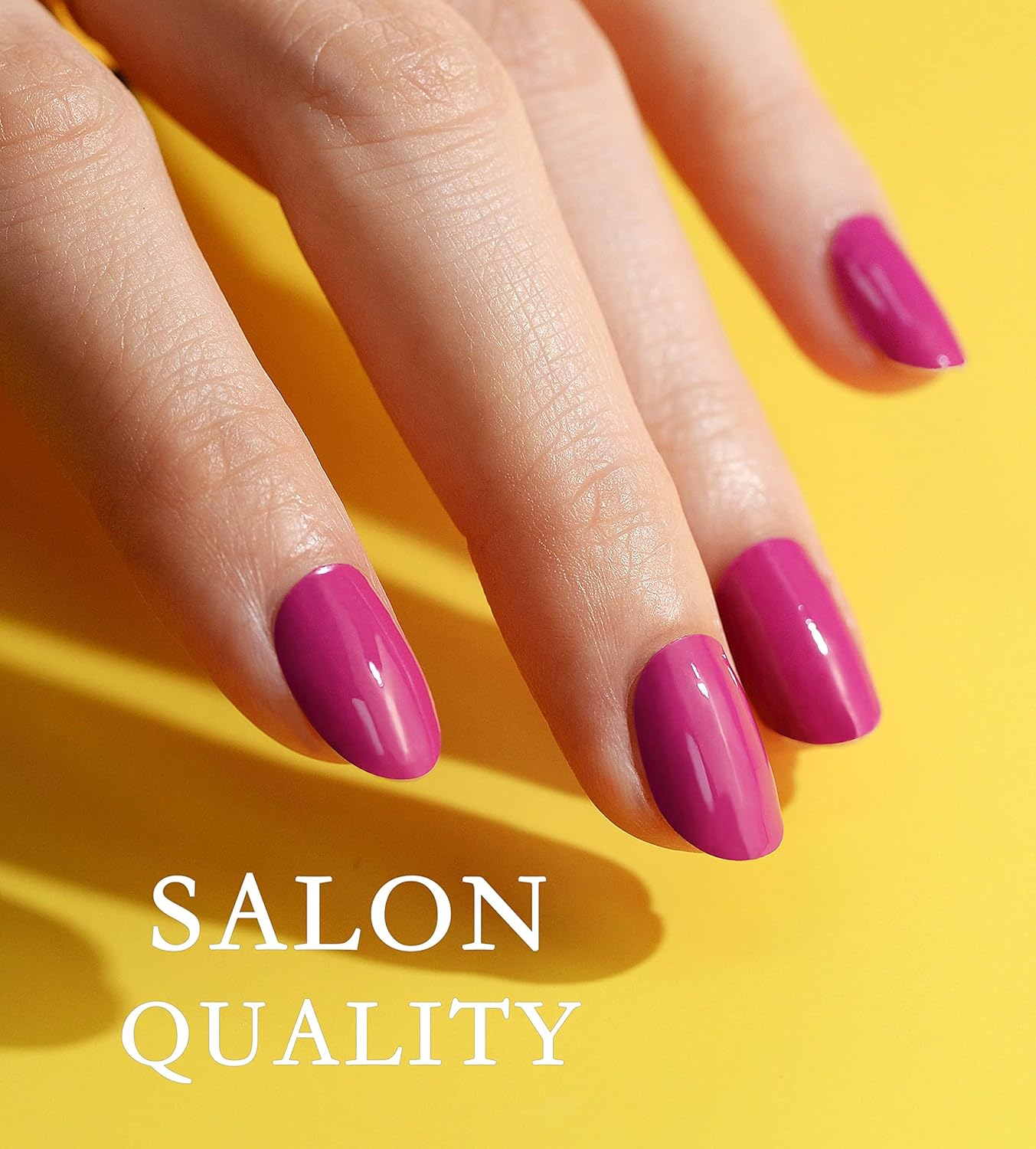 Nail Polish Strips Long Lasting, 20Pcs Wraps, Easy Apply& Remove Salon Quality Gel Nail Stickers (Dry Prune Pink)