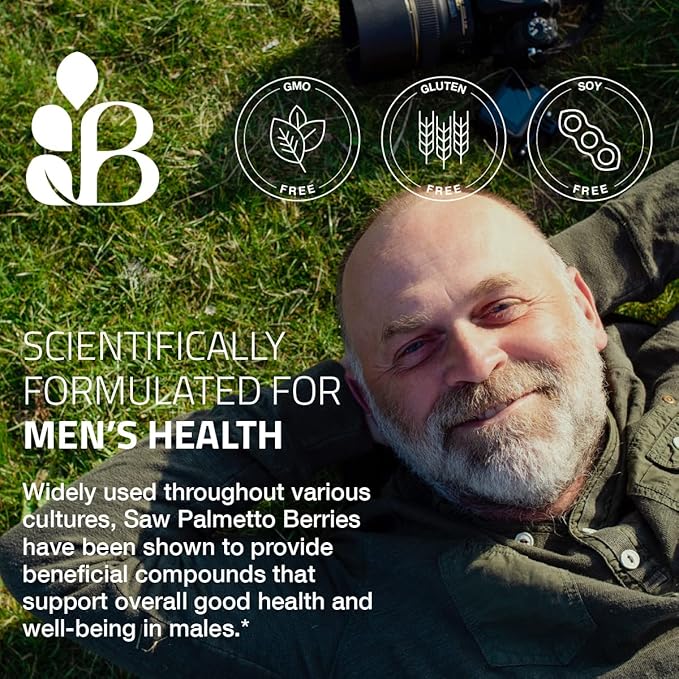 Bronson Saw Palmetto Extra Strength Supports Healthy Prostate Function & Urinary Health Support - Non GMO, 250 Vegetarian Capsules