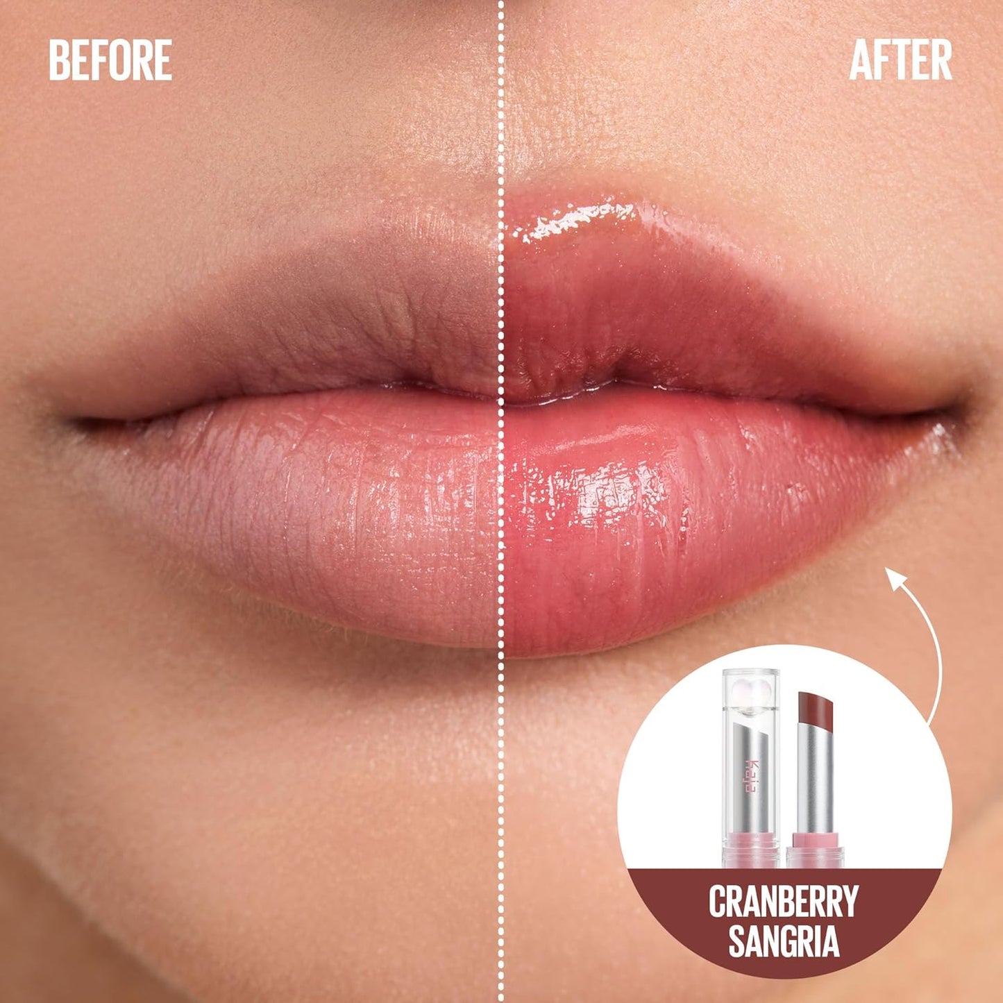 Kaja Juicy Glass Lip Balm | Plumping, Hydrating, Korean Lip Balm, Moisturizing Lip Care, 24hrs Long-lasting Hydration, Nourishing Lip Care | Cranberry Sangria, 0.15 oz.