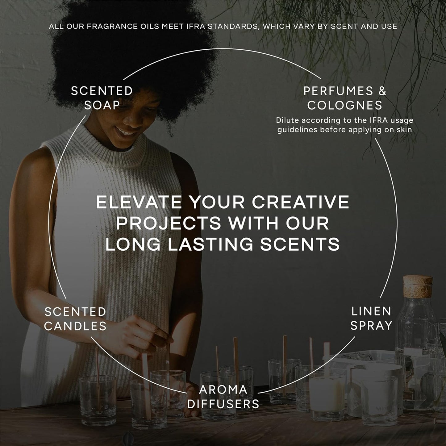 Eternal Essence Oils Scent of a Woman Set of 6 Premium Fragrance Oils - Includes Guava Colada, Twilight Woods, Bali Mango, Passion Fruit & Guava, Juniper Breeze, and Love Spell Scented Oils - 10ML