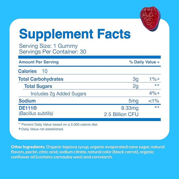 Feel Great USDA Organic Kids Probiotics Gummies | Chewable Strawberry Probiotics for Digestive Health & Immune Support | Plant Based Probiotic & Prebiotic for Kids | 30 Count