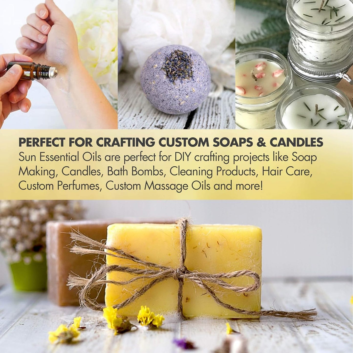 Sun Essential Oils - Rose Geranium Essential Oil 16oz for Aromatherapy, Diffuser, Calming, Skin Care