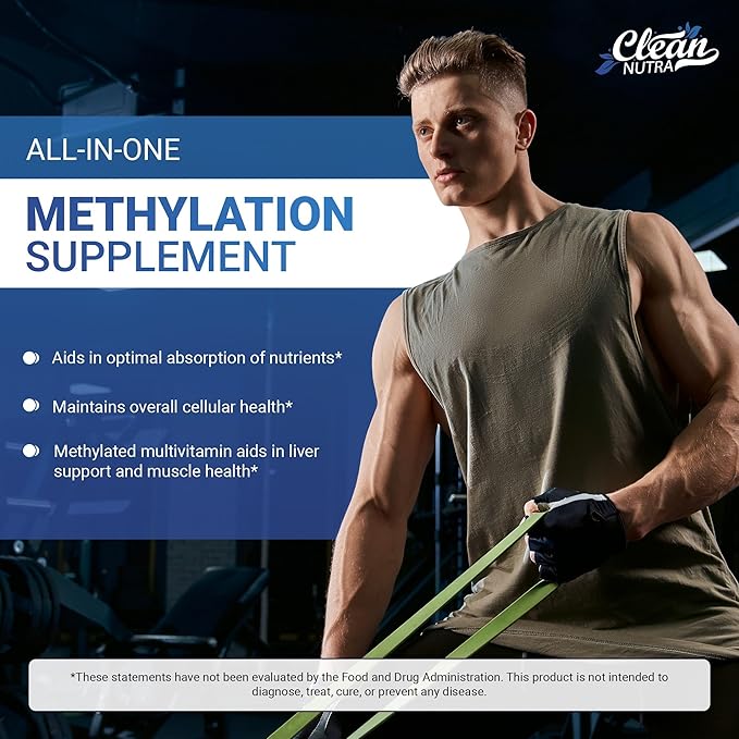 Clean Nutraceuticals TMG Taurine Supplement - Methylated Multivitamin with B6 Vitamins, B12, D3 K2, Magnesium Methylfolate Milk Thistle Omega 3 Turmeric NAC L Carnitine Creatine COQ10 & More, 90 Ct