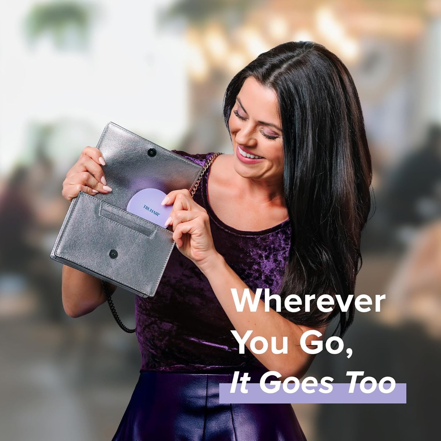 TRUHAIR Root & Scalp Cover Up Pressed Powder Compact, Waterproof, Weightless Hair Coverage & Bald Spot Concealing, Root Touch Up Hair Color for Gray Coverage & Thinning Areas, 0.35 Oz (Dark Brown)