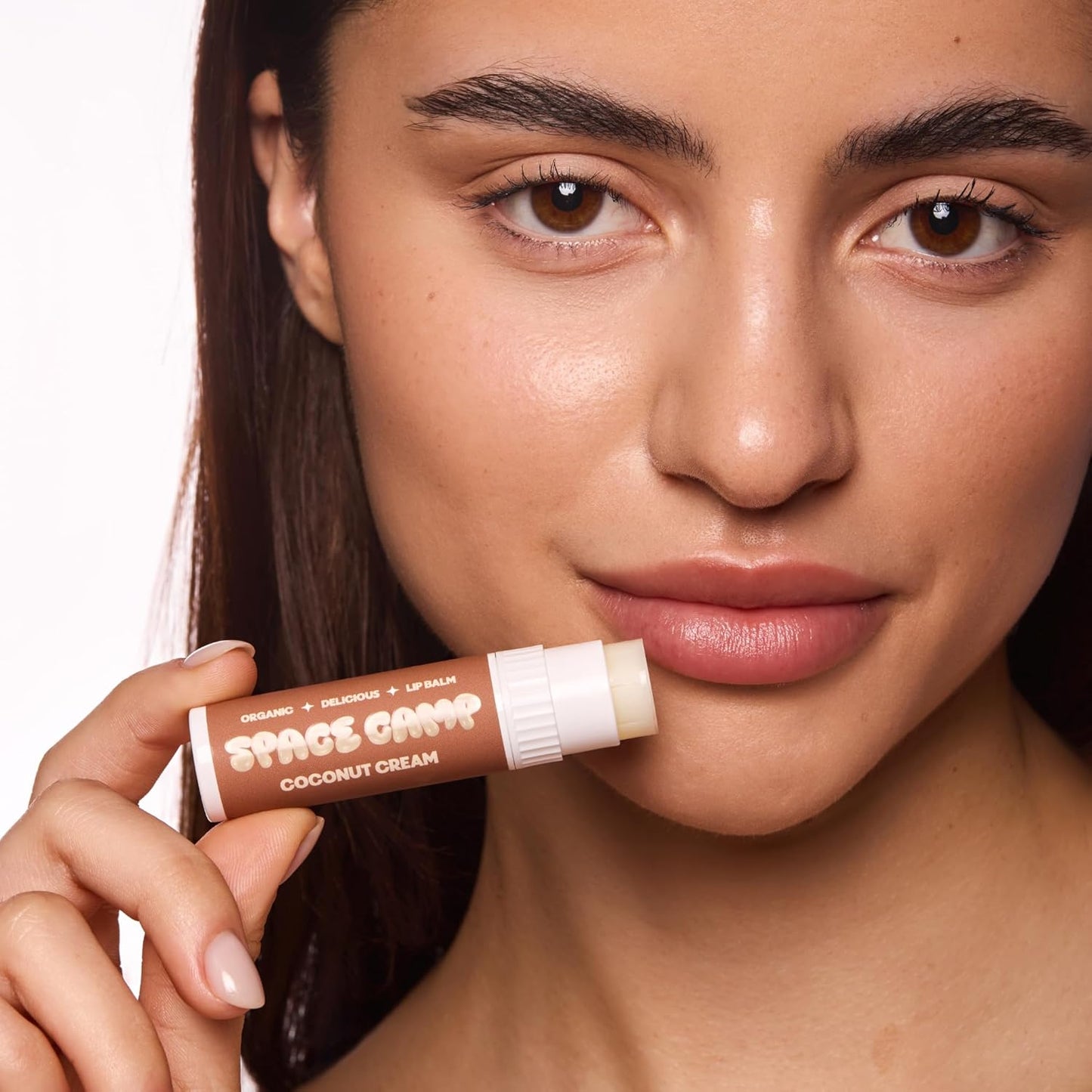 Space Camp Wellness Jumbo Lip Balm - Coconut Cream Organic Flavored Balm (2 Pack)