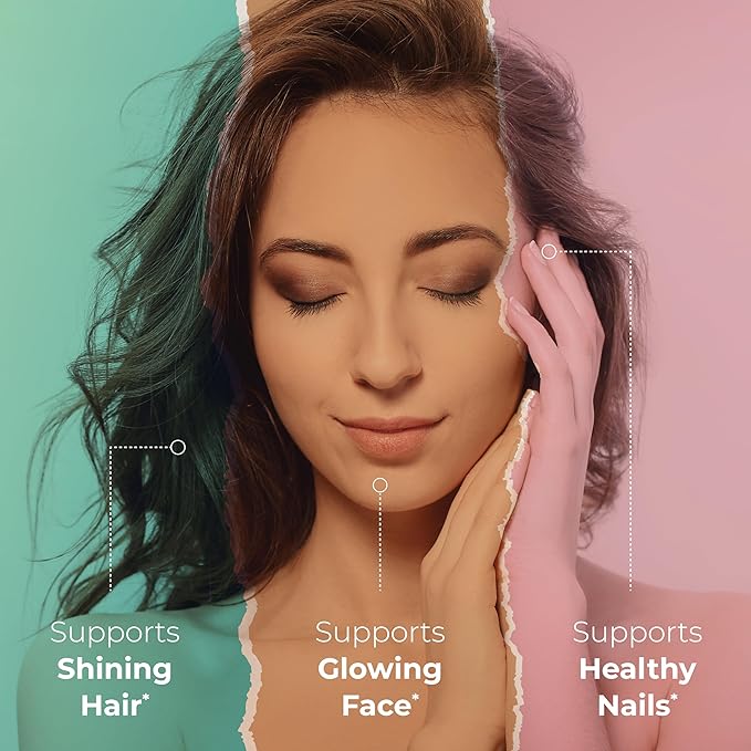 Sandhu's Beauty5 Capsules|60 Vegetarian Capsules| 30 Servings|Skincare Supplement| Supplement for Hair, Skin & Nail- Supports Collagen Synthesis| Keto & Vegan Friendly