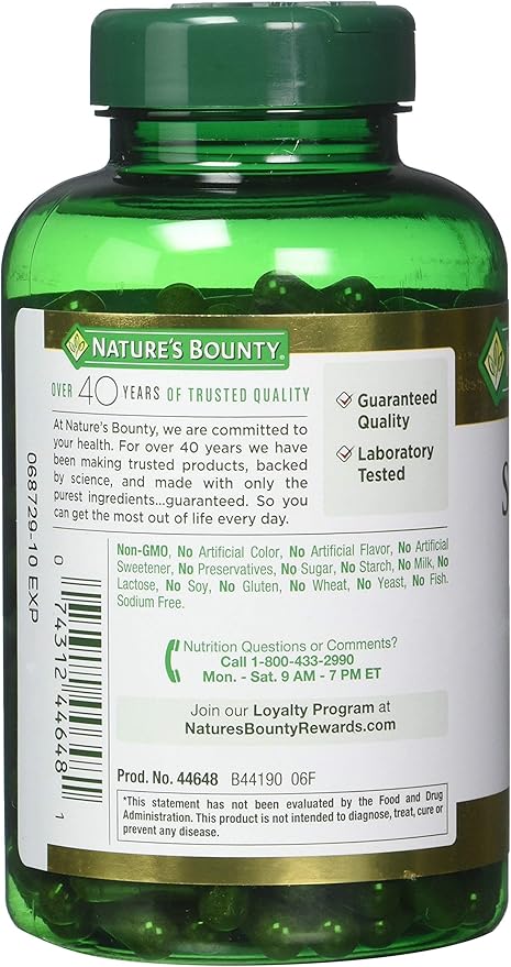 Nature's Bounty Saw Palmetto 450 mg Capsules 250 ea