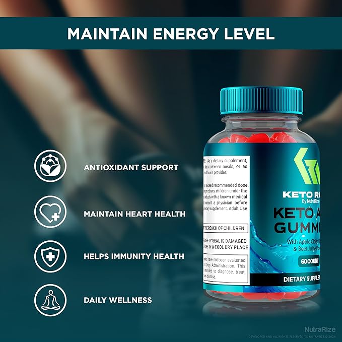 (2 Pack) Keto Rain ACV Gummies, Official KetoRain Keto ACV Gummies, All Natural Keto Supplement, Keto + Apple Cider Vinegar, Keto Plus ACV Reviews (120 Gummies)