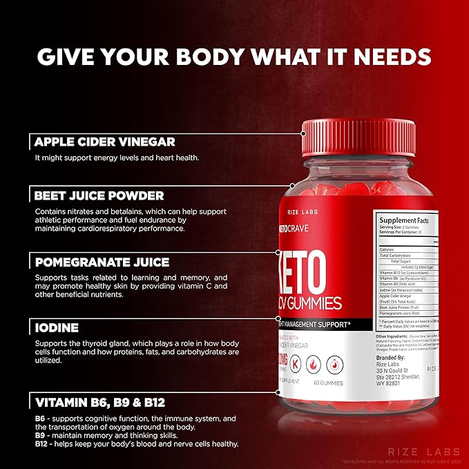 (2 Pack) Keto Crave Gummies - Keto Crave ACV Gummies, Keto Crave for Advanced Weight Loss, Keto + ACV Gummy, Maximum Strength Supplement, KetoCrave Gomitas Reviews (120 Gummies)