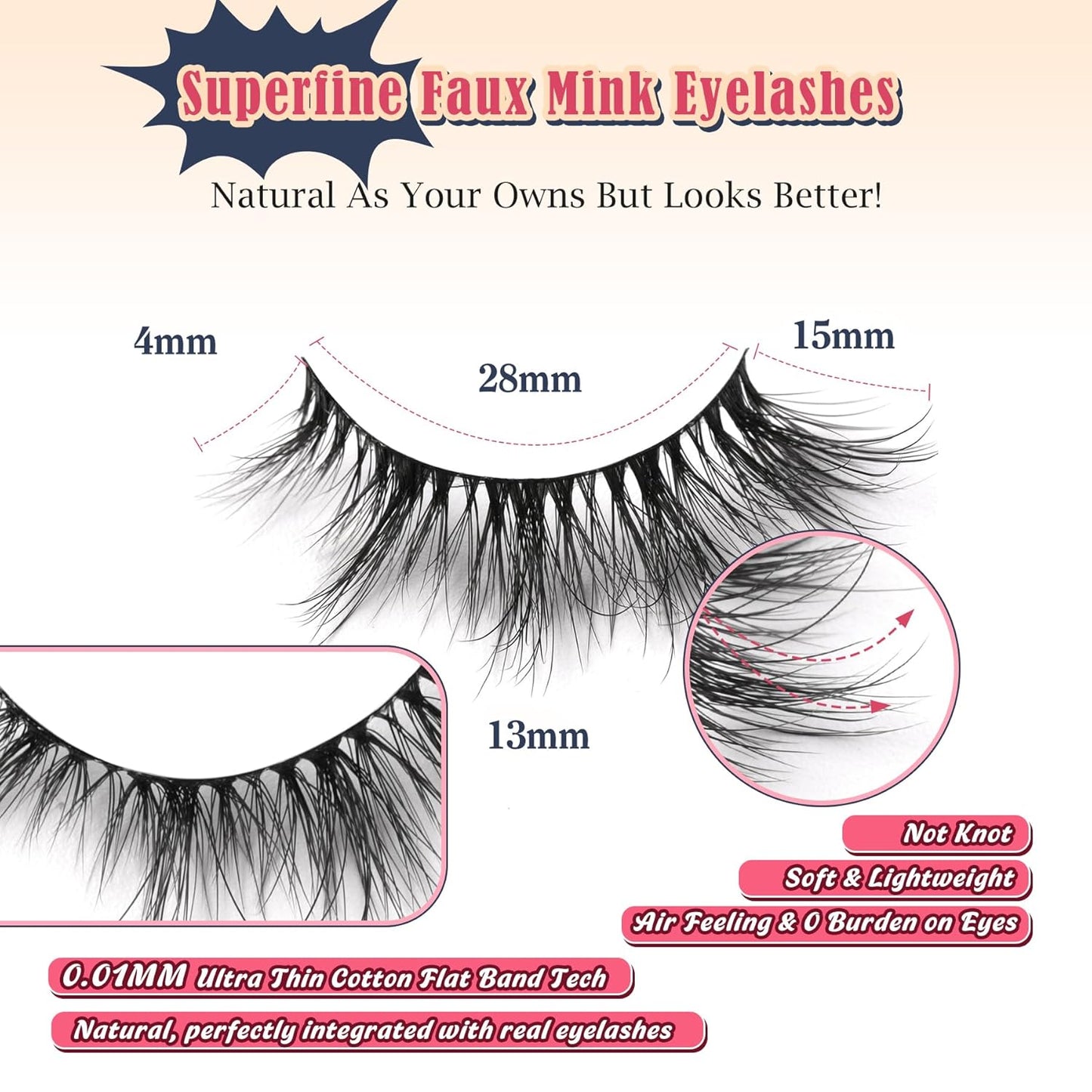 Cat Eye Lashes Wispy Eyelashes Manga Cat Eyelashes Natural Look 15mm Wispy False Lashes 3D Volume Fake Eyelashes Anime Lash Soft Faux Mink Lashes 7 Pairs Lashes Pack Siligli